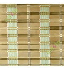 Rollup  mechanism green beige colour stripes pure natural bamboo blind